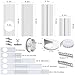 Portable Air conditioner Window Vent Seal Kit with Universal Coupler Fit for 5.1