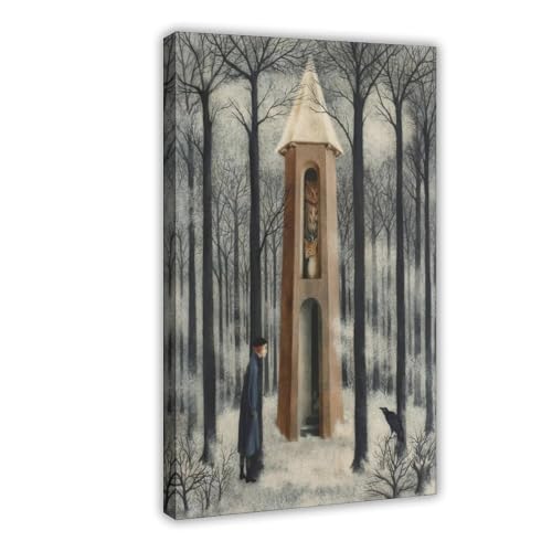 Poster sur toile Surreal Fantasy Forest de 20x30 cm pour décoration de chambre moderne
