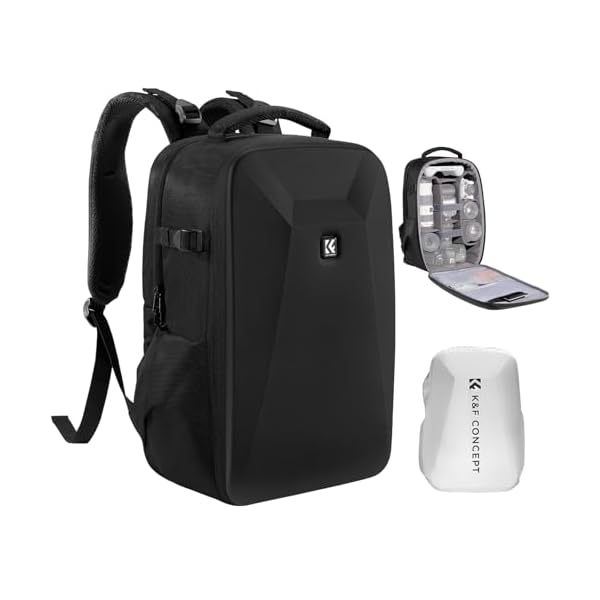 KF-Concept-Camera-BackpackHardshell-Photography-DSLR-Camera-Bag-with-15-156-Inch-Laptop-Compartment-Waterproof-Hard-Shell-Camera-Case-Compatible-for-CanonNikonSonyDJI-Mavic-Drone K&F Concept Camera Backpack,Hardshell Photography DSLR Camera Bag with 15-15.6 Inch Laptop Compartment Waterproof Hard Shell Camera Case Compatible for Canon/Nikon/Sony/DJI Mavic Drone
