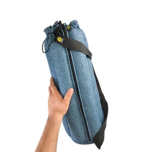 Vatra Tube Bag Hookah Shisha Nargila Waterpipe Glass Protection Case (Woven Blue, 18")