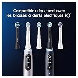 Oral-B iO Ultimate Clean końcówki do elektrycznej szczoteczki do zębów, 6 sztuk, doskonałe czyszczenie zębów, nasadka do szczoteczek do zębów Oral-B w opakowaniu, kolor czarny