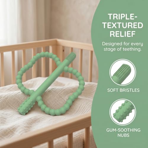 Image of Baby Silicone Teething Toys, Teether Sticks for Babies,3-36 Months