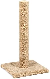 Classy Kitty 32" Cat Carpet Scratching Post 16.5x16.5x 32, Nuetral Colors
