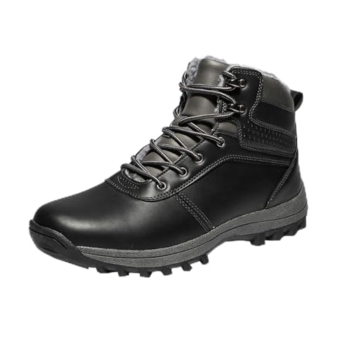 [IJGE] �X�m�[�V���[�Y �����Y �u���b�N�{�A�t�� �u�[�c �h�� ��C �A�E�g�h�A �E�B���^�[ ������� �������� �E�H�[�L���O ���N�� �H�~ ���� �ےg ����~�� �����₷�� �ʋ� �ʊw ���s 26.0cm ���O �n�C�J�b�g ���[�X�A�b�v�V���[�Y