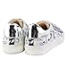 Handmade Multi-Color Printed Sneakers, Orthopedic Sole/Wedding Shoes (White, 8)