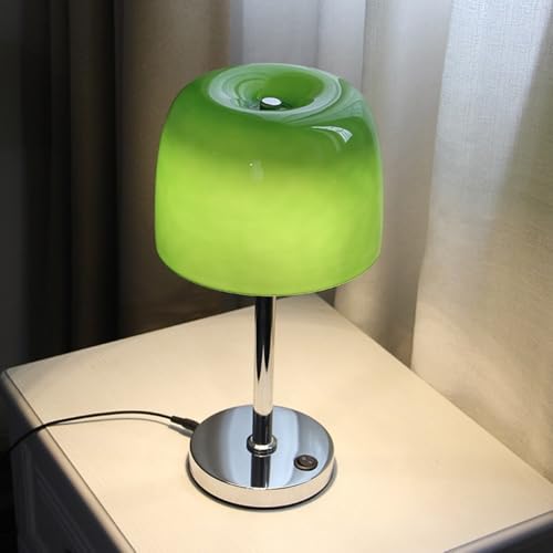 Lampe de chevet champignon en verre pour éviter la lumière forte