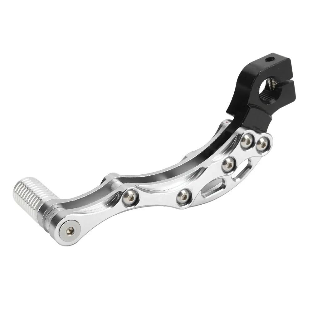 Xvedfh Silver Gear Shifter Pedal Universal Motorcycle Accessories Aluminum Alloy Kickstart Kick Start Levers Starter Lever Pedal Scooter
