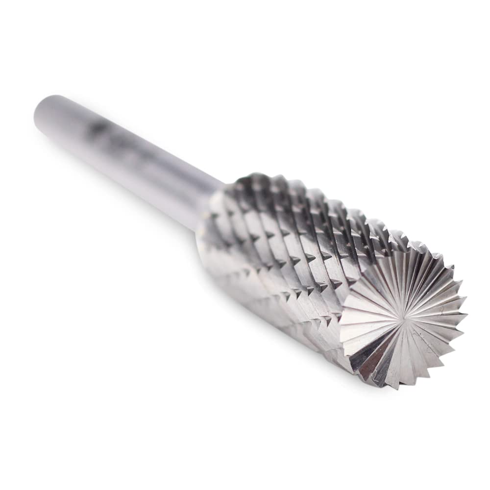 BHA Tungsten Carbide Rotary Burr, SB-1, Double Cut, 1/4 Shank, Die Grinder — Amazon image 8
