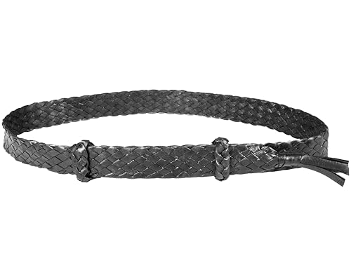 Cowboy Hat Band - Western 8 Plait Flat Kangaroo Leather - Adjustable Cowboy Hat Band for Men and Women