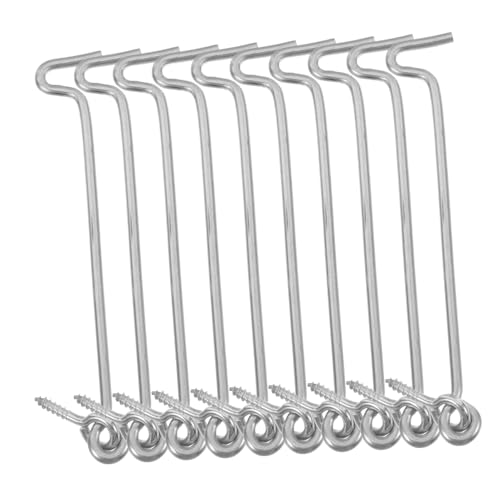 Garneck 100PCS Zinc Plated Spring Hook and Eye Latch Versatile Door Lock Hook for Indoor Outdoor Use Stable Design for Windows Barn Doors and Basket Support