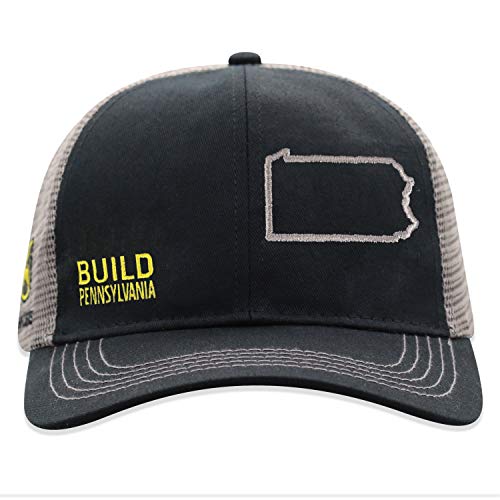 John Deere Build State Pride Cap-Black and Gray-Pennsylvania