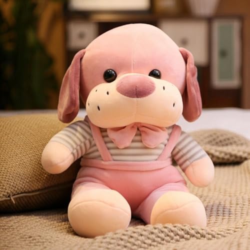 Image of Tickles Cute Puppy Dog Soft Stuffed Plush Animal Toy for Kids Boys & Girls Birthday Gift (Color: Pink Size: 30 cm)