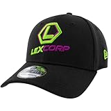 New Era Lex Luther LexCorp Logo 39Thirty - Gorra ajustada, Negro, M-L