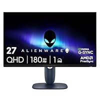 Alienware 27 Gaming Monitor - AW2725DM - 27-inch QHD 180Hz 1ms Display, IPS, NVIDIA G-SYNC, AMD Freesync, VESA AdaptiveSync.