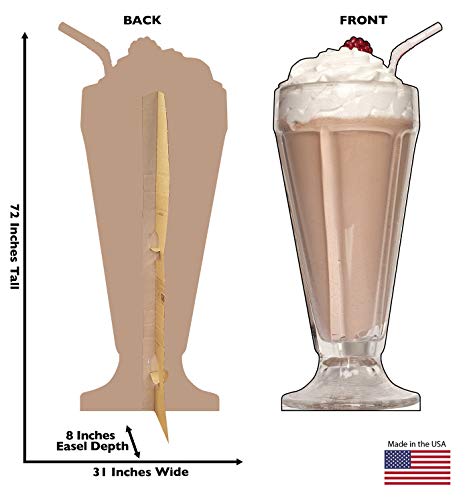 Image of Cardboard People Chocolate Milk Shake Life Size Cardboard Cutout Standup