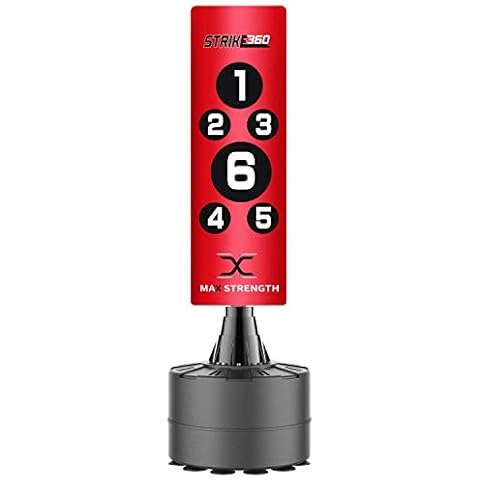 MAXSTRENGTH Saco de boxeo de pie con base de ventosa Cover