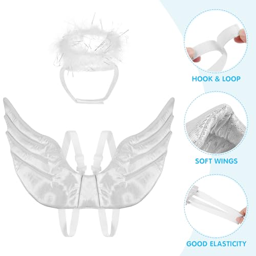 Disfraz Alas de Ángel para Mascotas Totority Plateado miniatura 4
