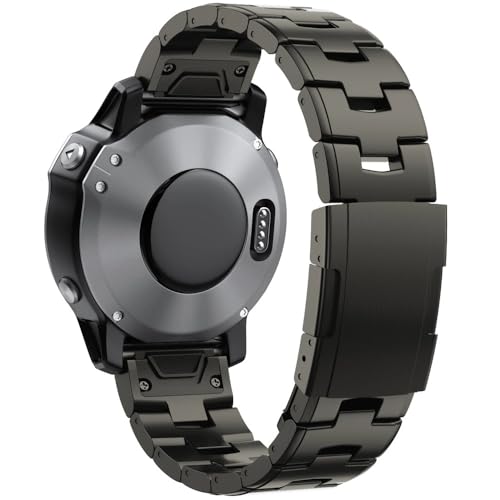 Watch Band Titanium 26mm à Fixation Rapide pour Garmin Fenix 7X 6X Pro