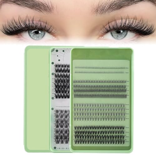 Image of MAYCREATE Lash Clusters Kit Individual Lashes Multi-type Mixed DIY Lash Extensions Kit with Bottom Lashes, 7D Spike Fans, 20D Cluster Lashes for DIY Lash Extensions at Home