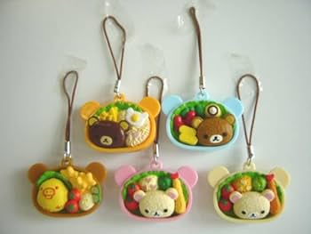 Amazon.co.jp: ♯Hsm13BZリラックマお弁当ストラップ全5種
