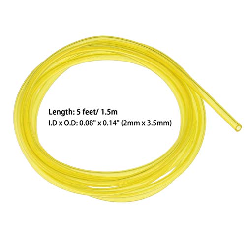 20 Feet Fuel Lines Hose 4 Sizes with Fuel Filter and Primer Bulb,Replacement Set for Chainsaw String Trimmer Leaf Blower Lawnmower Common 2 Cycle Small Engine