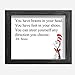 AMERICAN LUXURY GIFTS Dr. Seuss Quotes - You Can Steer, Inspirational Wall Art 8x10 Unframed, Motivational Print for Living Room, Office, Classroom, and Kids Wall Decor