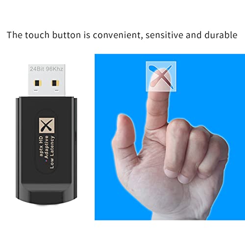 Transmetteur audio Bluetooth 5.2 adaptateur jack 3.5mm à faible latence - 3
