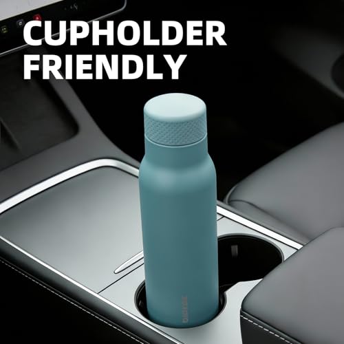 Image of BJPKPK Stainless Steel Water Bottle,21oz insulated Reusable Bottle,Leakproof Metal Thermal Flask Double Wall,Keep Drinks Cold and Hot,Haze Blue
