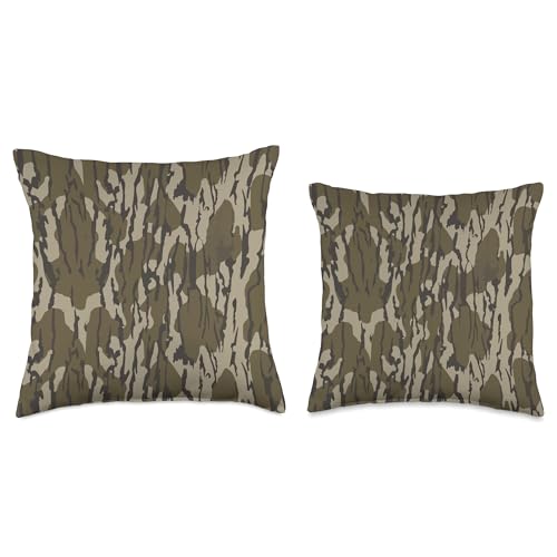 Bottomland Camo Old School Camouflage Duck Hunting Throw Pillow thumb #2