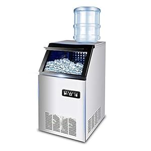 NOALED 2 in 1 Ice Making Machine, Tap/Bottled Water Ice Maker Automatic Cleaning Portable Commercial Countertop High Definition Display 36 ices/15 Min