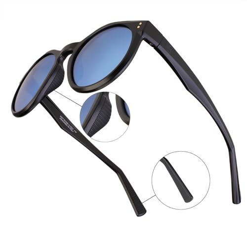 Image of Polarized HD Genuine Glass Sunglasses for Men and Women, Italian Design, Anti-Glare,UV400,Corning True Glass Lenses