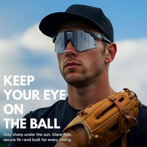 AEROX Running Sunglasses and Sports Glasses for Men and Women - Shades for Cycling and Baseball