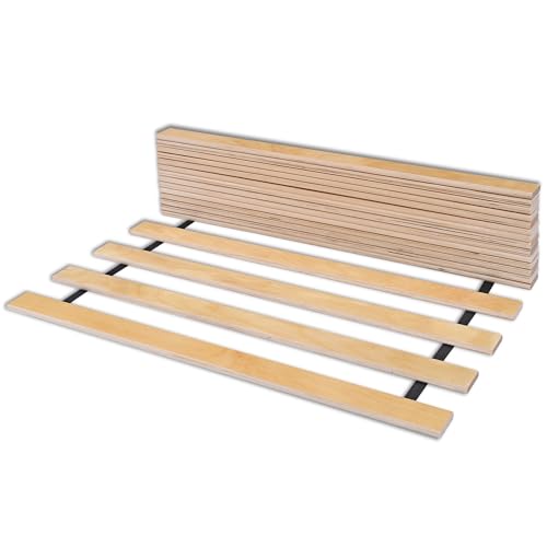 Rollrost Solid Frame LP17 70x200 cm für Bett - Hochwertiger Rolllattenrost 17 gerade Birkenholzlatten mit Band verbunden. Sehr starker Rahmen - hält einem Druck von bis zu 350 Stand