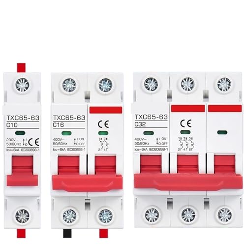 Disjoncteur miniature 6KA MCB pour éviter la surchauffe triphasée C65N 3P 50A 400V