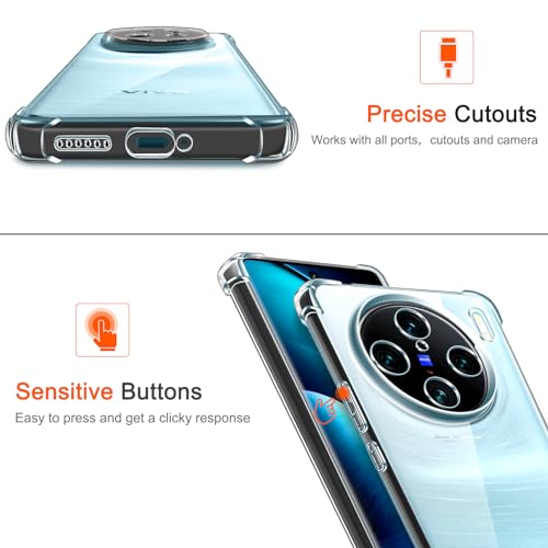 Image of CoverLine Plain Flexible Ultra Clear TPU Soft Anti Dust Shockproof Slim Raised Bumper Protection Back Case for Vivo X100 Pro (Transparent)