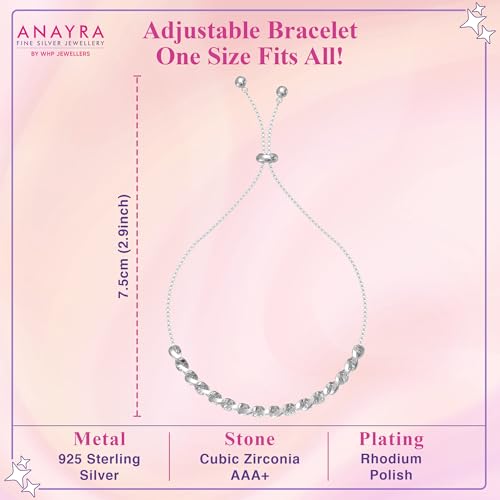 Image of 925 Sterling Silver Adjustable Bracelet for Women | Minimal Fashion Jewellery for Daily Wear
