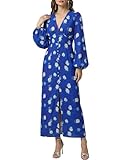 Occasion : cette robe maxi pour femme, avec son design distinctif et sa coupe flatteuse, peut être complétée avec des accessoires aussi bien pour les occasions formelles que informelles telles que les fêtes, les clubs, les réceptions de cocktail, les mariages, les anniversaires ou les vacances.