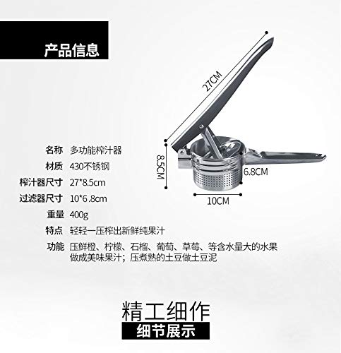 Newgreeny in Acciaio Inox Manuale Spremiagrumi UVA...