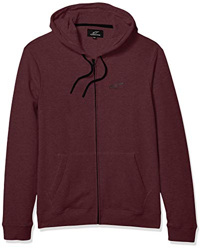 Alpinestar Bona Fide II Fleece Pull zippé Coupe Moderne Avec Logo imprimé, Hombre, Burgundy, XL