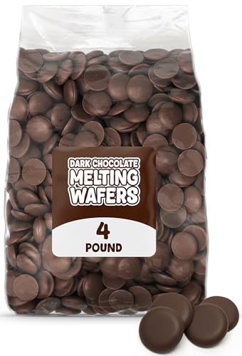 Dark Cocoa Candy Melts 4 Lb Resealable Bag, Confectionery Coating Wafers For Baking, Dipping And Decorating, Easy Melt Chocolate For Desserts, Cake Pops, Pretzels And Candy Making