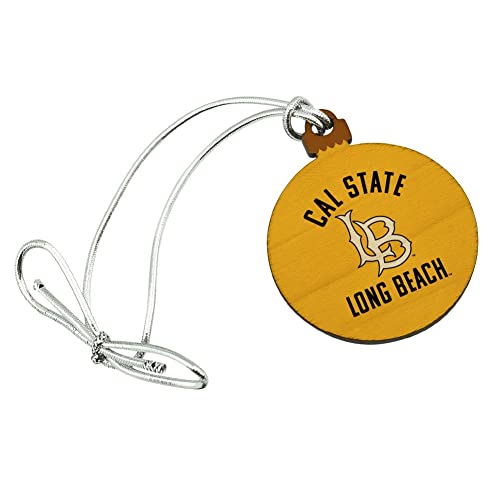 GRAPHICS & MORE California State University Long Beach Dirtbags Logo Mini Small Tiny Wood Christmas Tree Holiday Ornament