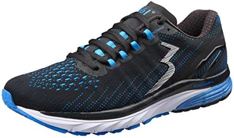 361 Men's Strata 3 Running Shoe (9 M, Black/Jolt)