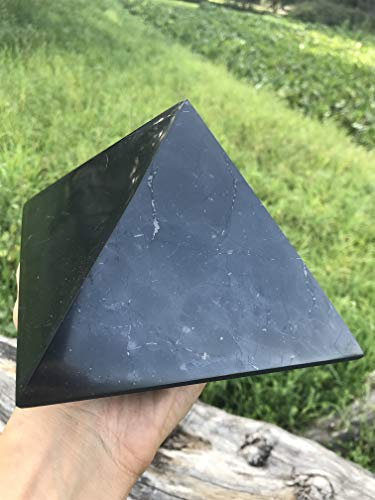 Igox Schungit Pyramide 15 cm Poliert Echtem Steine Shungite Heilung Russland (150 x 150 mm) Cover