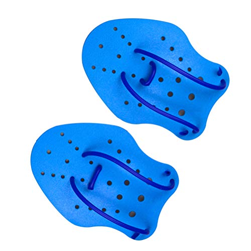 Almofadas de natação com contorno da Liobo para treino de natação, Azul, Medium