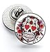 Gemelolandia | Broche à rabat Magglass Tête de mort Catrine No21 16 mm | Accessoires Originaux Pour Hommes et Enfants Pour vestes, blazers ou pulls