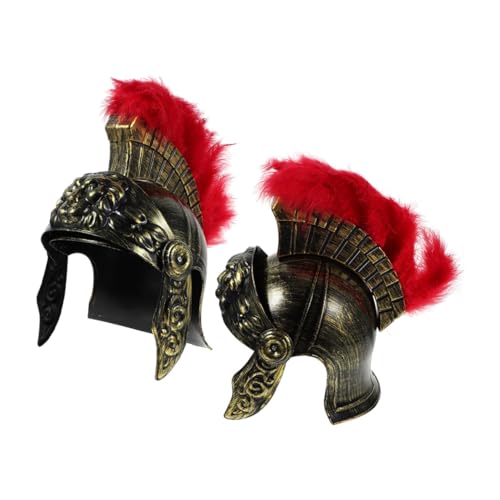 Casque de soldat romain orné d'une crinière de lion pour événements et théâtre