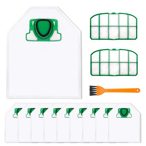 Sacs aspirateur Vorwerk Kobold VK200 pour maison propre - Lot de 10 sacs FP200