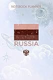  Notebook Planner Russian Flag with National Emblem Russia Design: Meeting, Appointment, Home Budget, To Do List, 114 Pages, Work List, 6x9 inch, Daily Journal