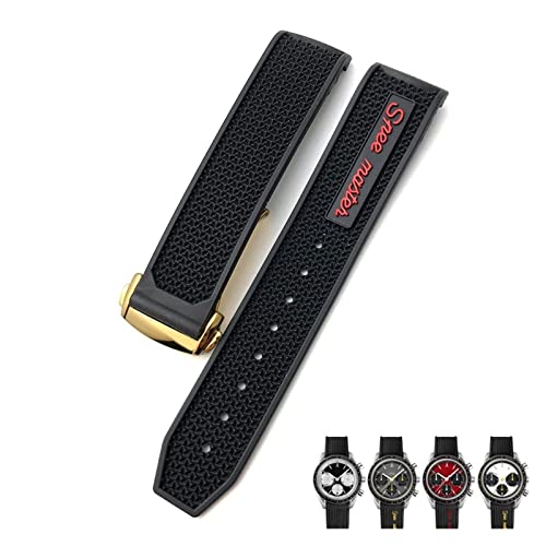 Bracelet caoutchouc Omega Seamaster souple anti irritation transpiration