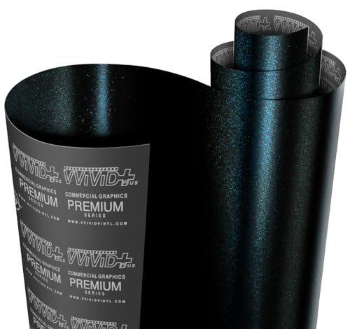 Film vinyle bleu cosmique ultra mat 0,3x1,5m pour covering de voiture